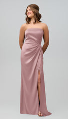 Kennedy Blue Audrey Luxe Satin Bridesmaid Dress