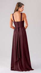 Kennedy Blue Elena Luxe Satin Bridesmaid Dress