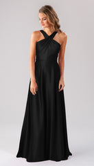 Kennedy Blue Elena Luxe Satin Bridesmaid Dress