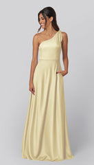 Kennedy Blue Eloise Luxe Satin Bridesmaid Dress