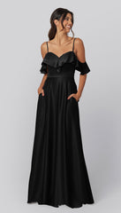 Kennedy Blue Emily Luxe Satin Bridesmaid Dress