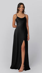 Kennedy Blue Felicity Luxe Satin Bridesmaid Dress