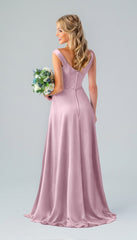 Kennedy Blue Haley Luxe Satin Bridesmaid Dress