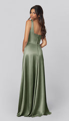 Kennedy Blue Jay Luxe Satin Bridesmaid Dress