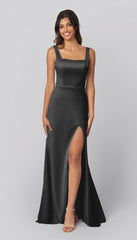 Kennedy Blue Jay Luxe Satin Bridesmaid Dress