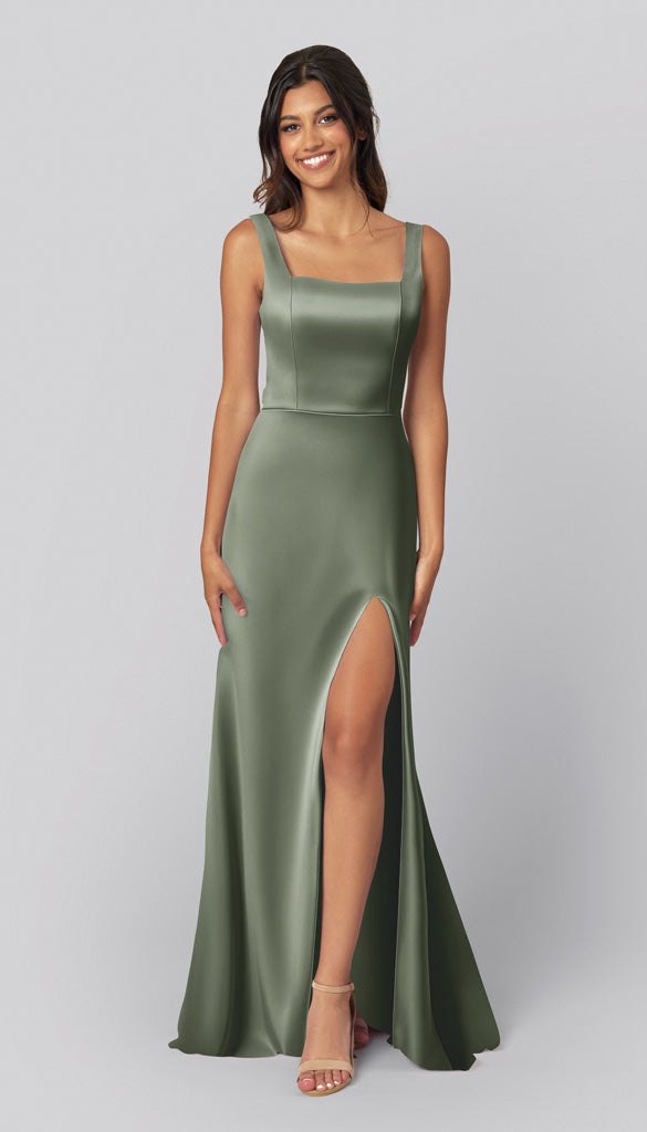 Kennedy Blue Jay Luxe Satin Bridesmaid Dress