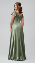 Kennedy Blue Kelly Luxe Satin Bridesmaid Dress