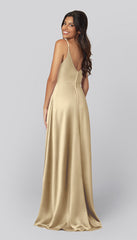 Kennedy Blue Kimmy Luxe Satin Bridesmaid Dress