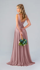 Kennedy Blue Kristen Luxe Satin Bridesmaid Dress