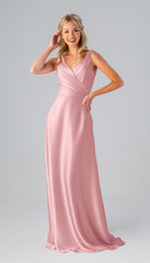 Kennedy Blue Kristen Luxe Satin Bridesmaid Dress