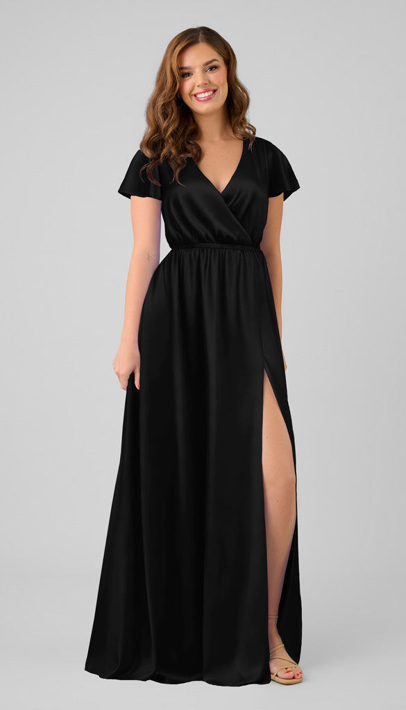 Kennedy Blue Kyra Luxe Satin Bridesmaid Dress
