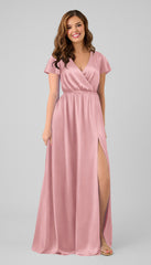 Kennedy Blue Kyra Luxe Satin Bridesmaid Dress