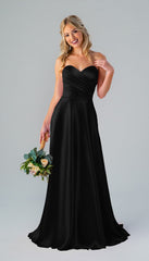 Kennedy Blue Lisa Luxe Satin Bridesmaid Dress