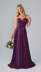 Kennedy Blue Lisa Luxe Satin Bridesmaid Dress