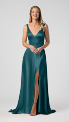 Kennedy Blue Meg Luxe Satin Bridesmaid Dress