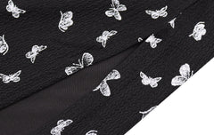 Black new Chinese dress 2025 new niche design long skirt high-end temperament cheongsam skirt R0112