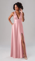 Kennedy Blue Rose Luxe Satin Bridesmaid Dress