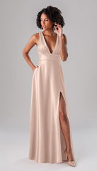 Kennedy Blue Rose Luxe Satin Bridesmaid Dress