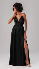 Kennedy Blue Ryan Luxe Satin Bridesmaid Dress