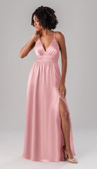 Kennedy Blue Ryan Luxe Satin Bridesmaid Dress