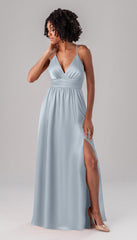 Kennedy Blue Ryan Luxe Satin Bridesmaid Dress