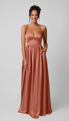 Kennedy Blue Sloane Luxe Satin Bridesmaid Dress